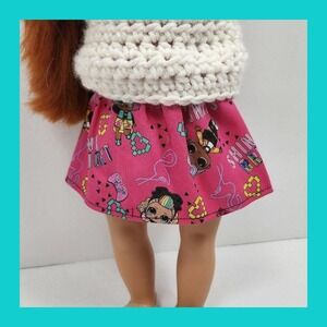 18" Doll Skirt - handmade - Fits‎ American Girl, My Life, Our Generation